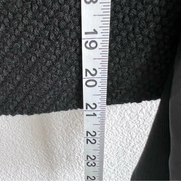 Vince Boucle Scuba Moto Wool Genuine Lamb Leather Jacket - Picture 10 of 11